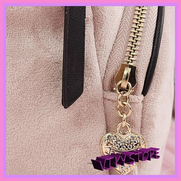 NWT 💕 Juicy Couture Velvet Backpack Embroidery Elegant & Luxurious #7087 💕 - Picture 6 of 9